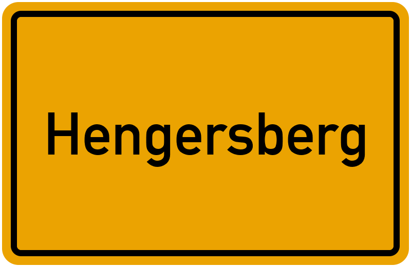 Ortsschild Hengersberg