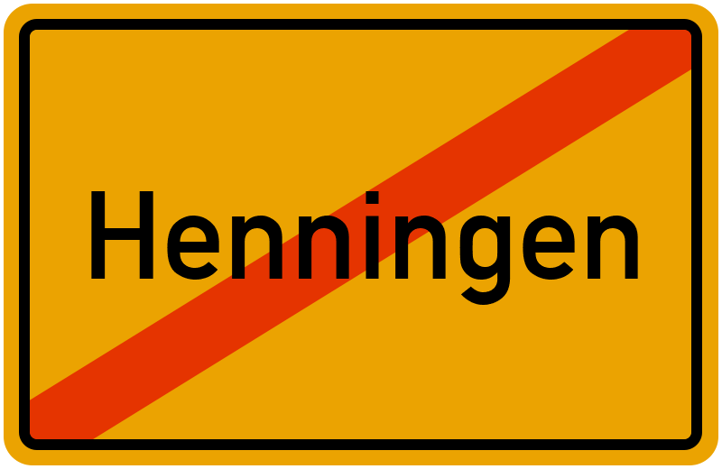 Ortsschild Henningen