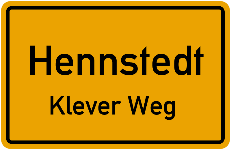 Ortsschild Hennstedt