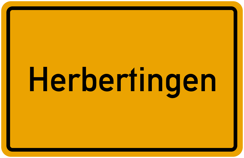 Ortsschild Herbertingen