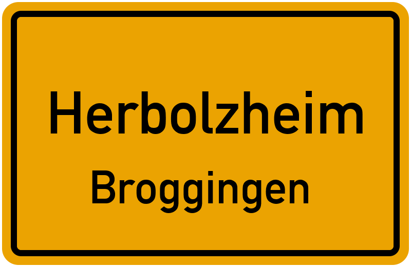 Ortsschild Herbolzheim