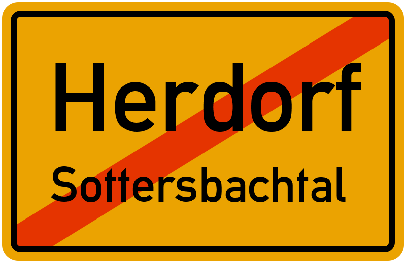 Ortsschild Herdorf