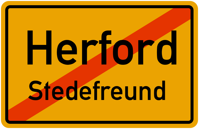 Ortsschild Herford