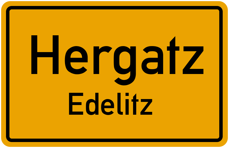 Ortsschild Hergatz