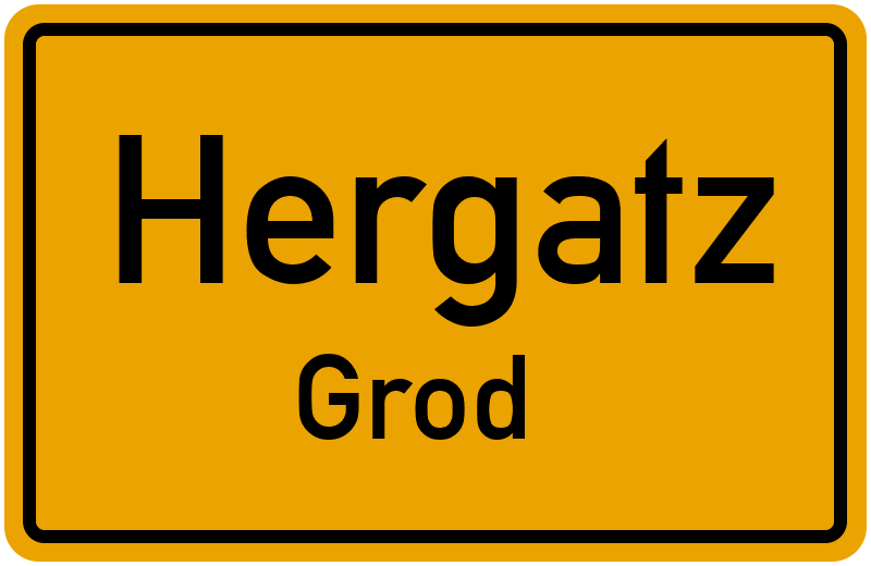 Ortsschild Hergatz