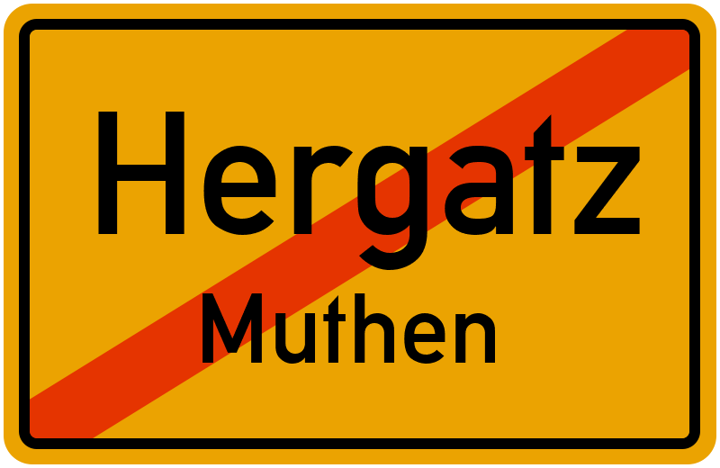 Ortsschild Hergatz