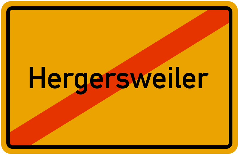 Ortsschild Hergersweiler