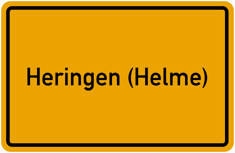 Ortsschild Heringen (Helme)