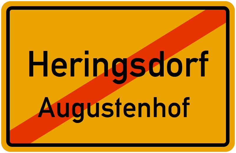Ortsschild Heringsdorf