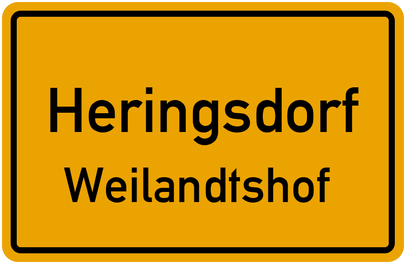 Ortsschild Heringsdorf