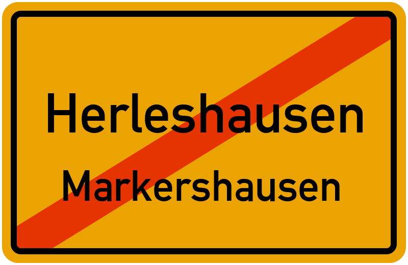 Ortsschild Herleshausen