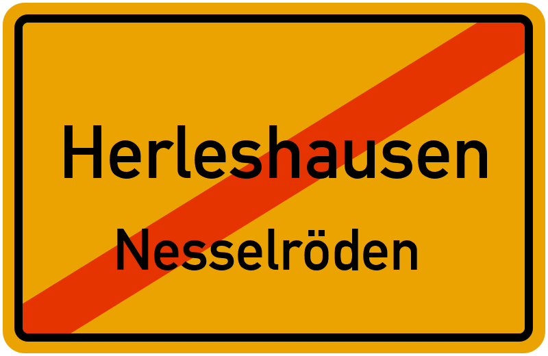 Ortsschild Herleshausen