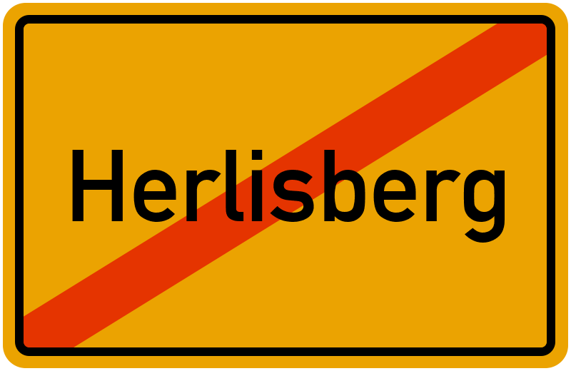 Ortsschild Herlisberg