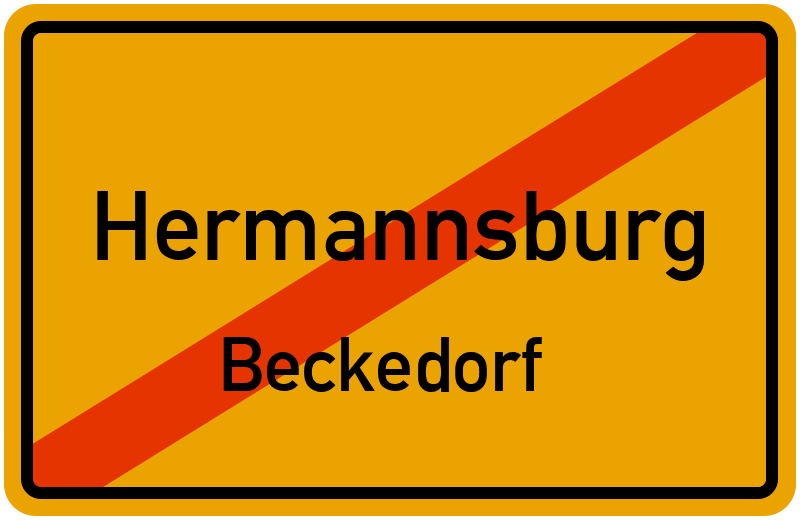 Ortsschild Hermannsburg