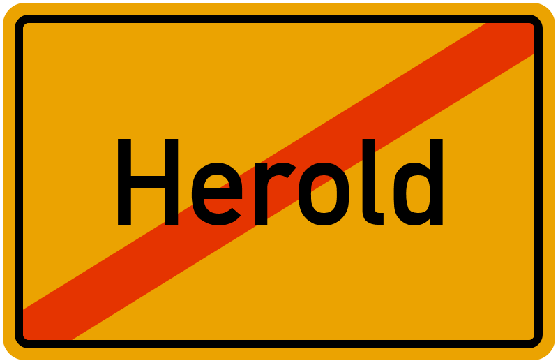 Ortsschild Herold