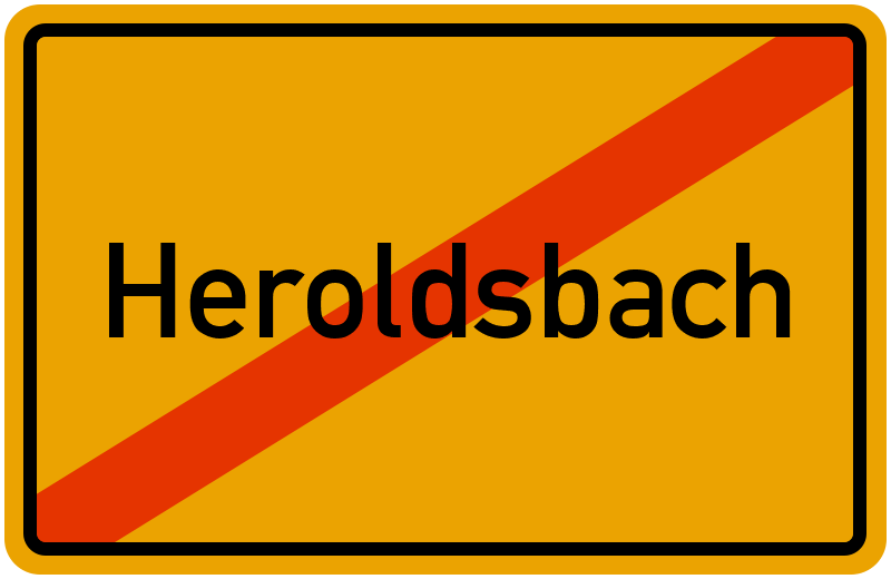 Ortsschild Heroldsbach