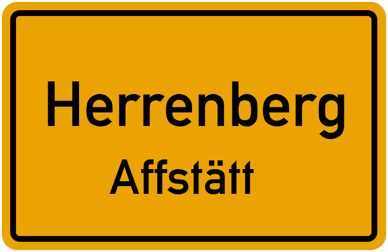 Ortsschild Herrenberg