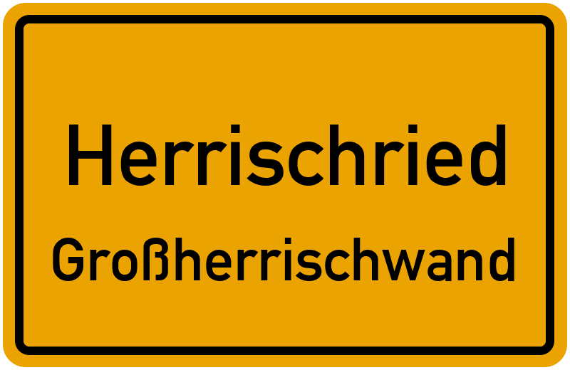 Ortsschild Herrischried