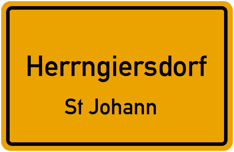 Ortsschild Herrngiersdorf
