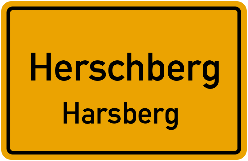 Ortsschild Herschberg