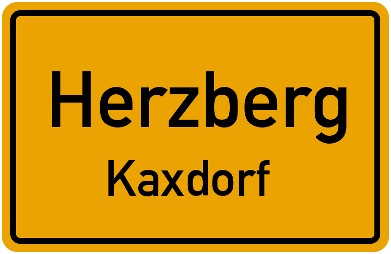 Ortsschild Herzberg