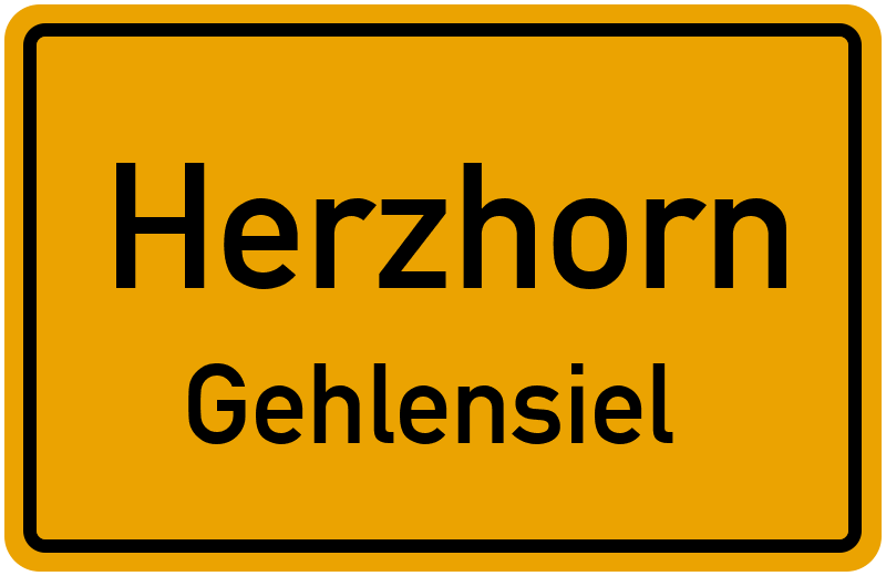 Ortsschild Herzhorn
