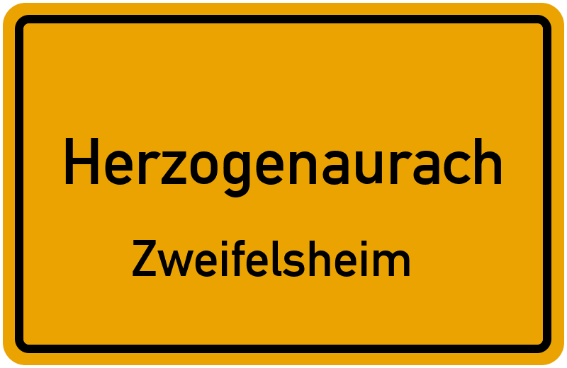 Ortsschild Herzogenaurach