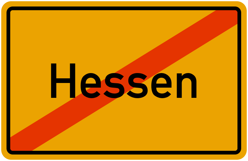 Ortsschild Hessen