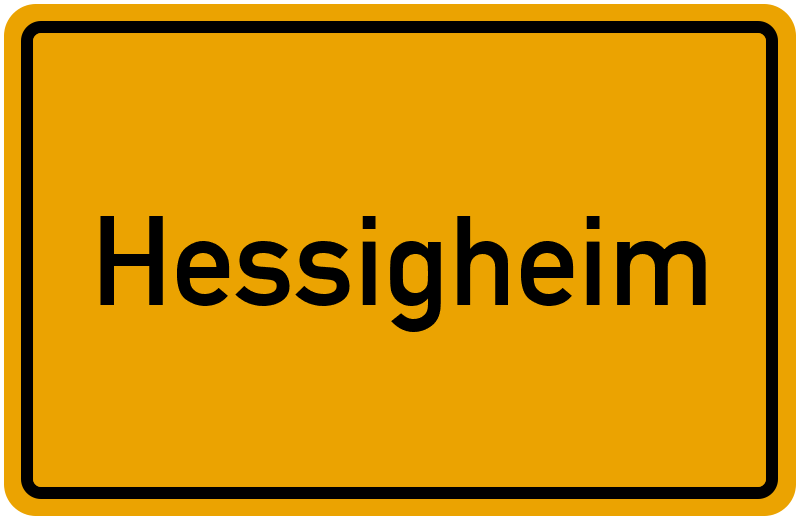 Ortsschild Hessigheim