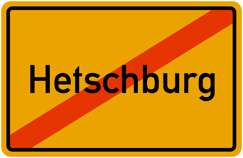 Ortsschild Hetschburg