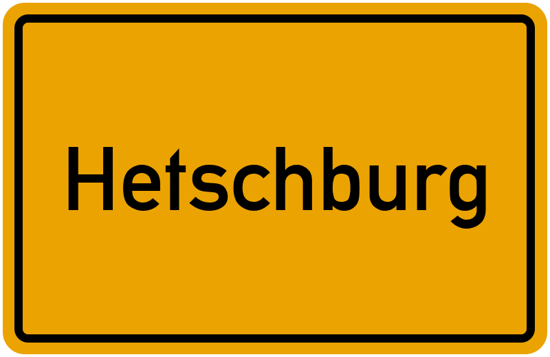 Ortsschild Hetschburg