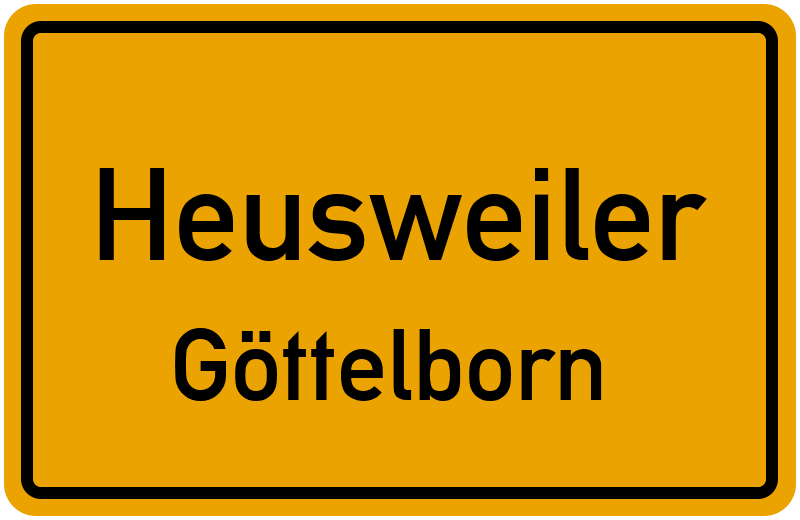 Ortsschild Heusweiler