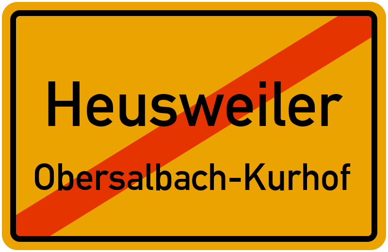 Ortsschild Heusweiler