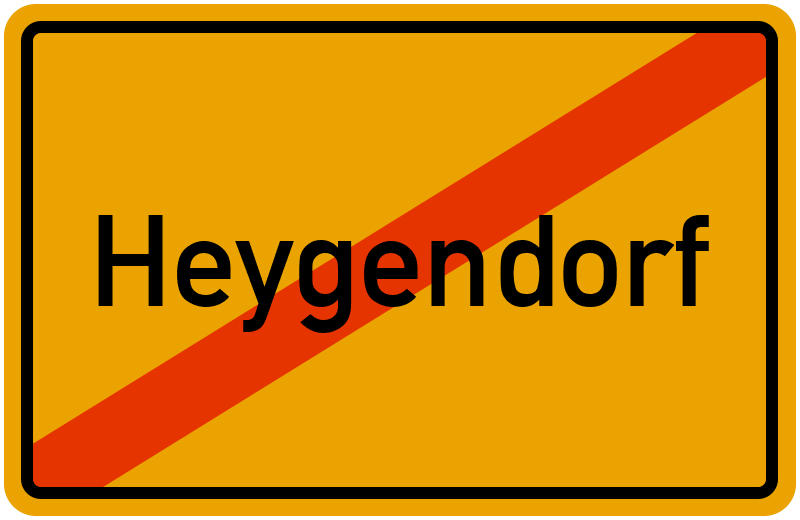 Ortsschild Heygendorf