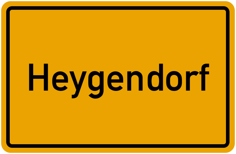 Ortsschild Heygendorf