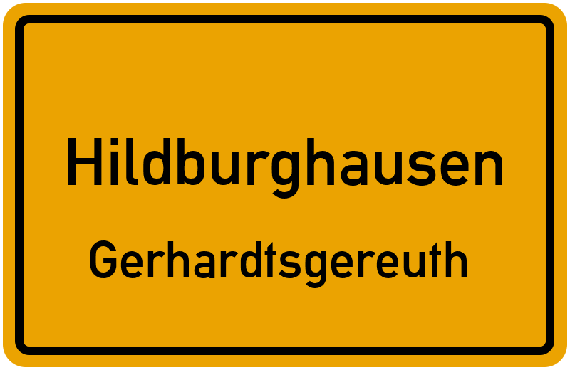 Ortsschild Hildburghausen