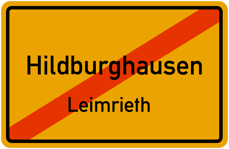 Ortsschild Hildburghausen
