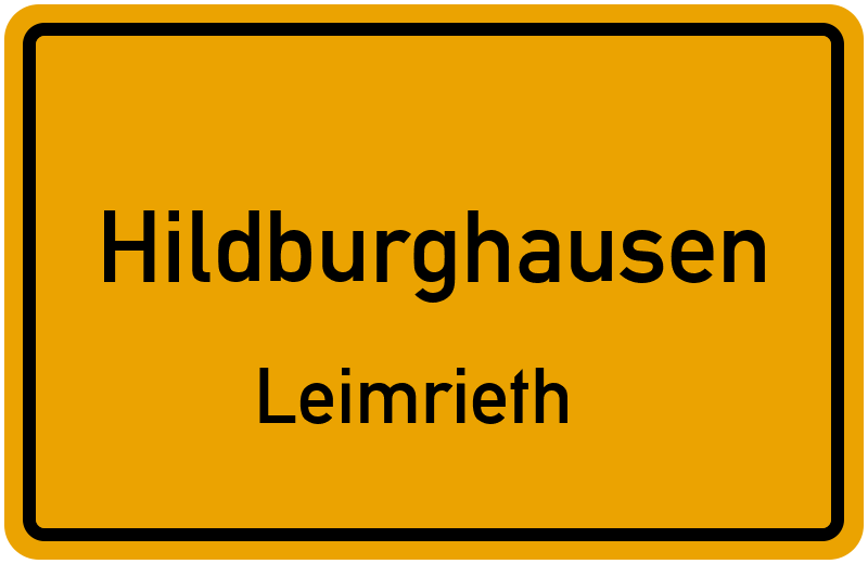 Ortsschild Hildburghausen