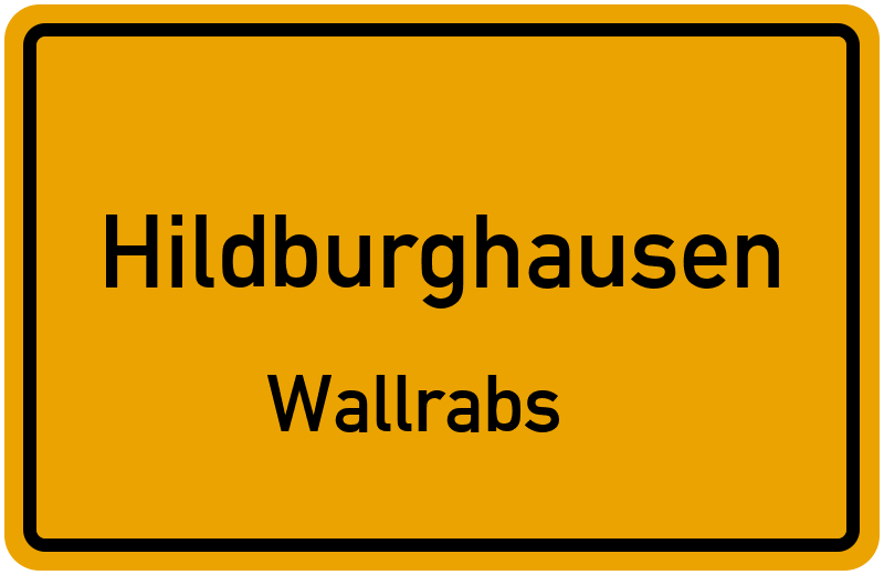 Ortsschild Hildburghausen