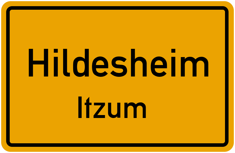 Ortsschild Hildesheim