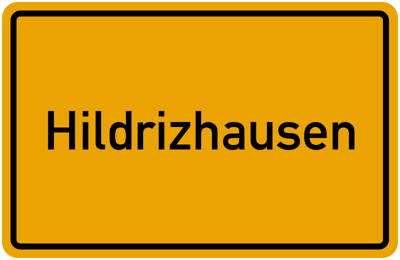 Ortsschild Hildrizhausen