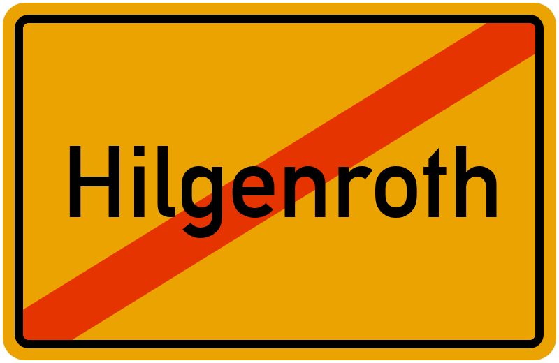 Ortsschild Hilgenroth