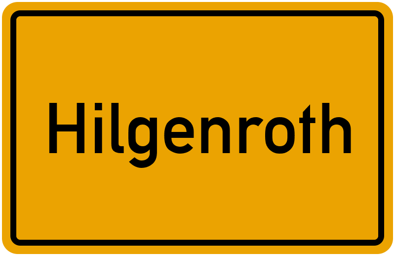 Ortsschild Hilgenroth