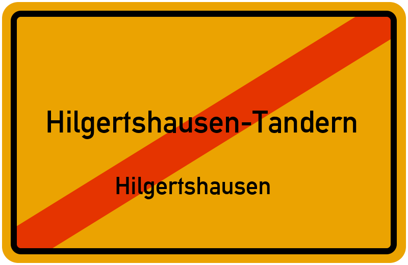 Ortsschild Hilgertshausen-Tandern