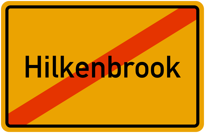 Ortsschild Hilkenbrook