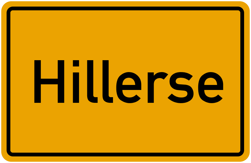 Ortsschild Hillerse