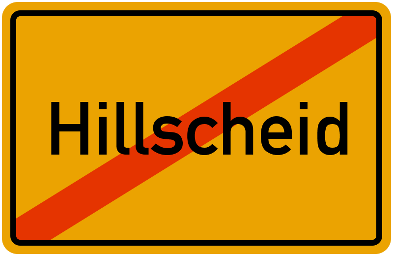 Ortsschild Hillscheid