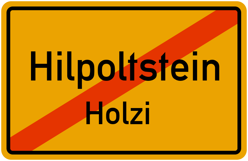 Ortsschild Hilpoltstein