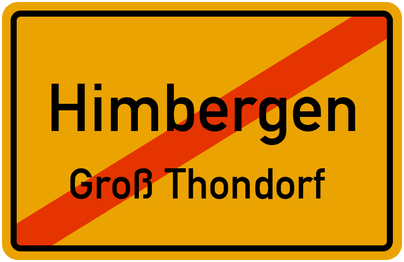 Ortsschild Himbergen