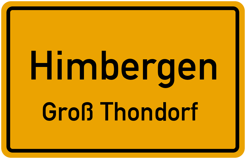Ortsschild Himbergen